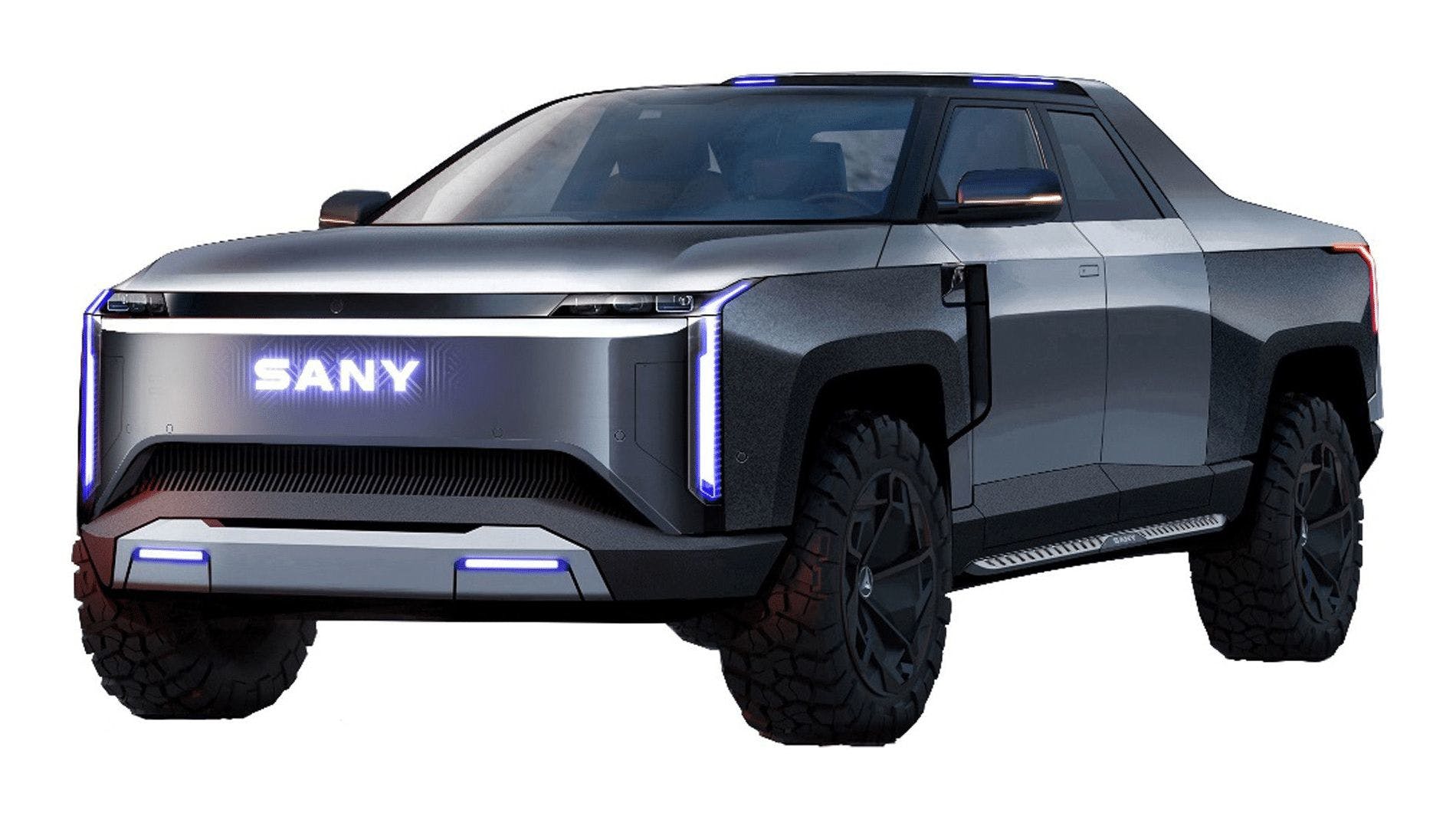 Sany Group electric truck preliminary design photos