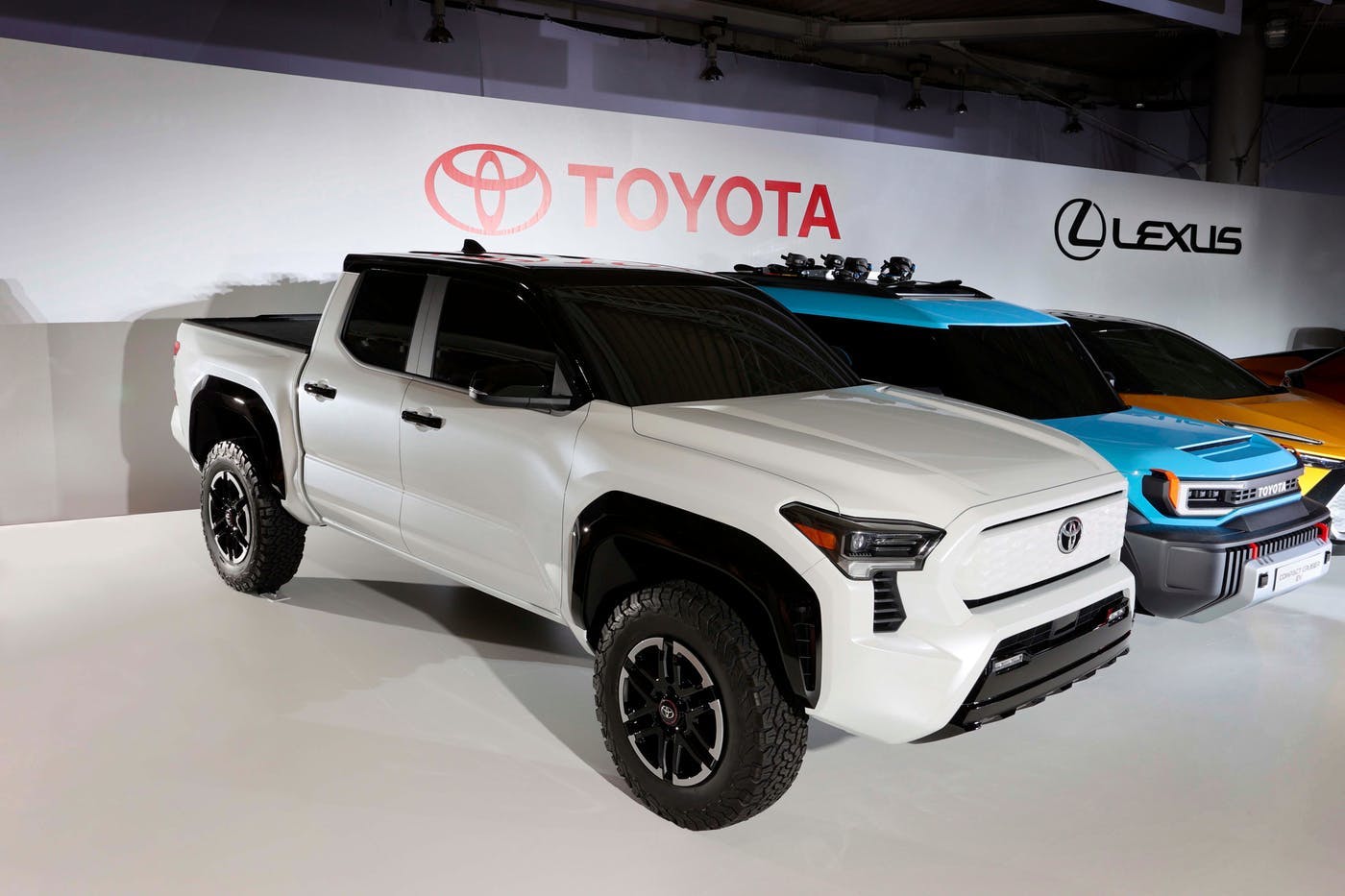 toyota offers peek at electric pickup truck